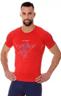 Koszulki sportowe męskie - SS13280 koszulka męska Running Air Pro, Kolor czerwony, Rozmiar S, Brubeck - Primodo.com - miniaturka - grafika 1