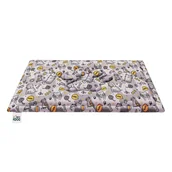 Legowiska dla psów - Legowisko dla psa miękkie (mata) duże 130x70 cm wodoodporne Kolor pokrowca: Szare kostki - miniaturka - grafika 1