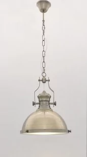 Lumina Deco Deco LAMPA WISZĄCA INDUSTRIALNA LOFT MOSIĘŻNA ETTORE - Lampy sufitowe - miniaturka - grafika 1