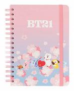 Pozostałe książki - Official Cherry Blossom BT21 A5 Notebook - Bullet Journal - Notebooks A5 - Notepads A5 - A5 Notepad - Dotted Bullet Journal - A5 Dotted Notebook - Kawaii Notebook - Sketchbook A5 - miniaturka - grafika 1