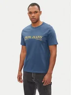 Koszulki męskie - Pepe Jeans T-Shirt Dylan PM509728 Niebieski Regular Fit - miniaturka - grafika 1