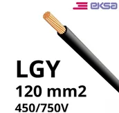 Przewody elektryczne - Przewód LgY 120 czarny H07V-K jednożyłowy, żyła giętka; PRYSMIAN - miniaturka - grafika 1