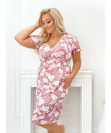 Piżamy damskie - Donna Koszula nocna Tina Plus Różowy XXXXXXL - miniaturka - grafika 1