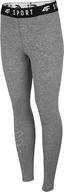 Legginsy - Legginsy damskie 4F szary melanż NOSH4 SPDF001 25M-2XL - miniaturka - grafika 1