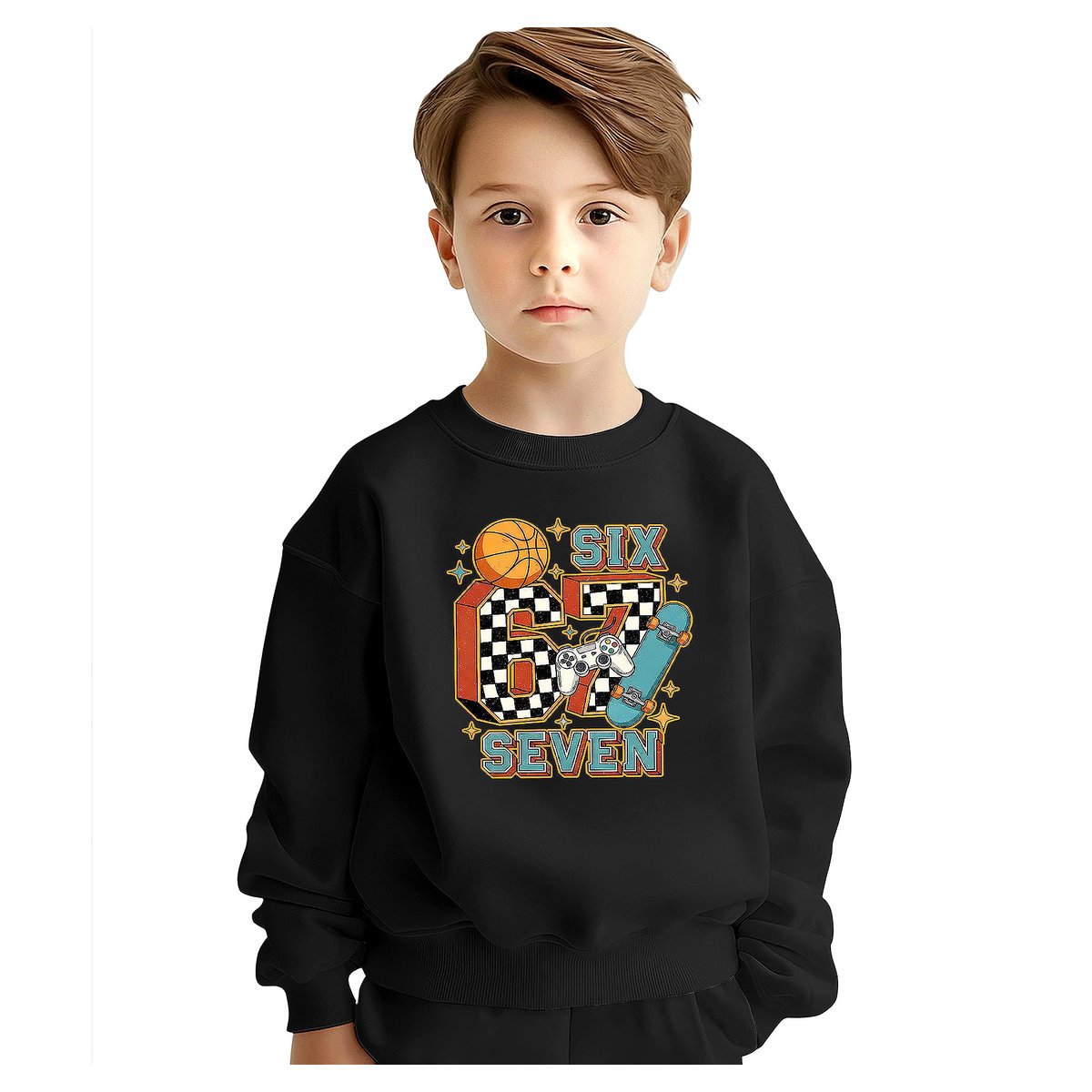 BLUZA DZIECIĘCA 67 SIX SEVEN VIRAL GAME 134-140 DLA CHŁOPCA DZIEWCZYNKI
