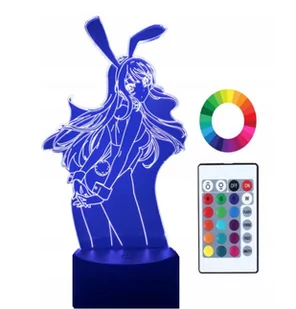 Lampka nocna led 3d mai waifu seishun sakurajima - Lampy stojące - miniaturka - grafika 1