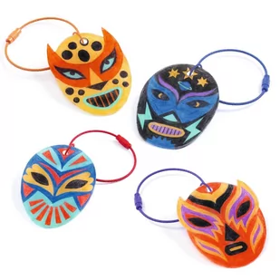 Djeco Zestaw artystyczny dla dzieci Magiczny plastik Breloczki Zapaśnicy - Prace ręczne dla dzieci - miniaturka - grafika 1