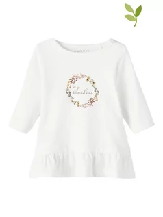 Kaftaniki dla niemowląt - Name it Koszulka "Dubine" w kolorze białym - grafika 1