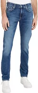 Spodenki męskie - Calvin Klein Jeans Męskie spodnie slim, NIEBIESKI, 32W / 30L - miniaturka - grafika 1