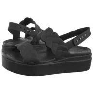 Sandały damskie - Sandały Brooklyn Woven Upper Lw Black/Black 209977-060 (CR383-b) Crocs - miniaturka - grafika 1
