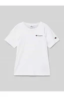 Koszulki i topy damskie - T-shirt z nadrukiem z logo - Champion - miniaturka - grafika 1