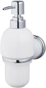 Mydelniczki i dozowniki mydła - Bisk Dozownik Grenada chrom biały - miniaturka - grafika 1