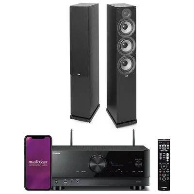 Zestaw stereo YAMAHA MusicCast RX-V6A Czarny + ELAC Debut 2.0 F6.2 Czarny | Bezpłatny transport | Raty