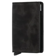 Portfele - Portfel z ochroną kart RFID Slimwallet Secrid Vintage - black - miniaturka - grafika 1