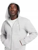 Bluzy męskie - BLUZA męska NEW BALANCE z kapturem NB MJ43902AG szara rozsuwana M - miniaturka - grafika 1