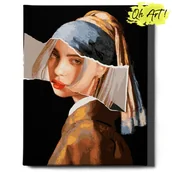 Malowanie po numerach - Obraz Malowanie Po Numerach 40X50 cm / Kolczyk Z Pereł / Oh Art - miniaturka - grafika 1