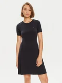 Sukienki - Tommy Hilfiger Sukienka codzienna WW0WW42461 Granatowy Slim Fit - miniaturka - grafika 1