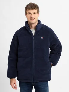 Tommy Jeans Męska kurtka polarowa Mężczyźni Sztuczne włókno niebieski jednolity, S - Kurtki męskie - miniaturka - grafika 1