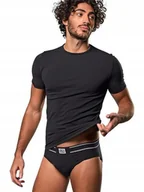 Majtki męskie - ﻿Slipy męskie WŁOSKIE Luigi Focenza czarne Ag XXL - miniaturka - grafika 1