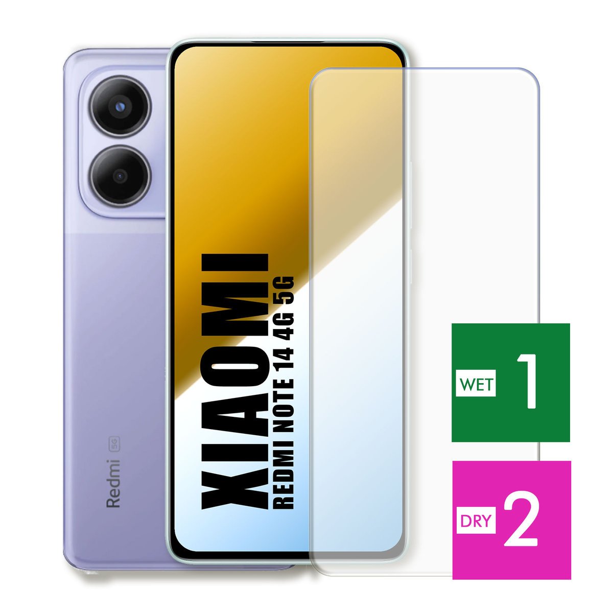 WZMOCNIONE SZKŁO DO XIAOMI REDMI NOTE 14 4G 5G SZYBKA HARTOWANE 9H JAKOŚĆ