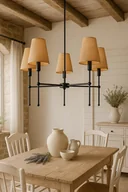 Lampy sufitowe - Lampa sufitowa RUSTICA 5-ramienny żyrandol w stylu nowoczesnej klasyki - miniaturka - grafika 1