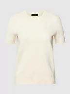 Koszulki i topy damskie - T-shirt z imitacji dzianiny model ‘JAMYZAH’ - miniaturka - grafika 1