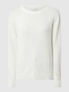 Sweter z dzianiny z okrągłym dekoltem model ‘Viril’ - Swetry damskie - miniaturka - grafika 1