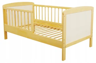 Tapczanik łóżeczko Bartek 120x60 sosna/biały łóżko sosnowe przedszkolaka - Łóżka dla dzieci i młodzieży - miniaturka - grafika 1