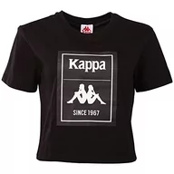 Koszulki i topy damskie - Kappa Damska koszulka Lilpa, krój regularny, Caviar, S - miniaturka - grafika 1