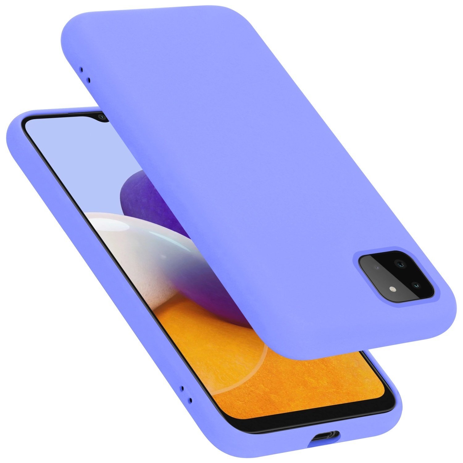 Etui ochronne Cadorabo do Samsung Galaxy A22 5G w kolorze fioletowym Etui na telefon komórkowy Pokrowiec TPU Etui