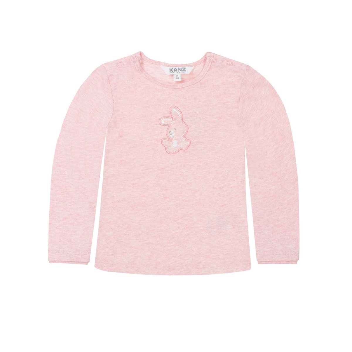 Dziecięca bluzka z długim rękawem, różowy, rozmiar 68