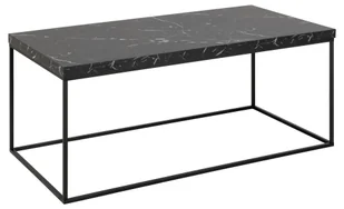 Stolik Kawowy Barossa 110X55 Czarny Mat / Czarny Marmur Marquina - Ławy i stoliki kawowe - miniaturka - grafika 1