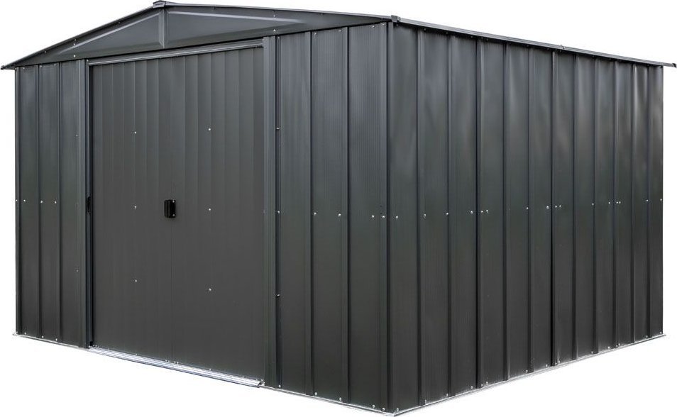 vidaXL Spacemaker Metalowa szopa na narzędzia 108 Onyks Czarny 242x313x209cm