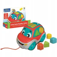 Sortery dla dzieci - CLEMENTONI BABY AUTKO SORTER SAMOCHÓD INTERAKTYWNY KSZTAŁTY I KOLORY 9m+ - miniaturka - grafika 1