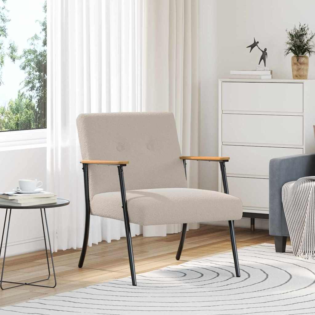 vidaXL fotel jasnoszary 59 x 75 x 78 cm