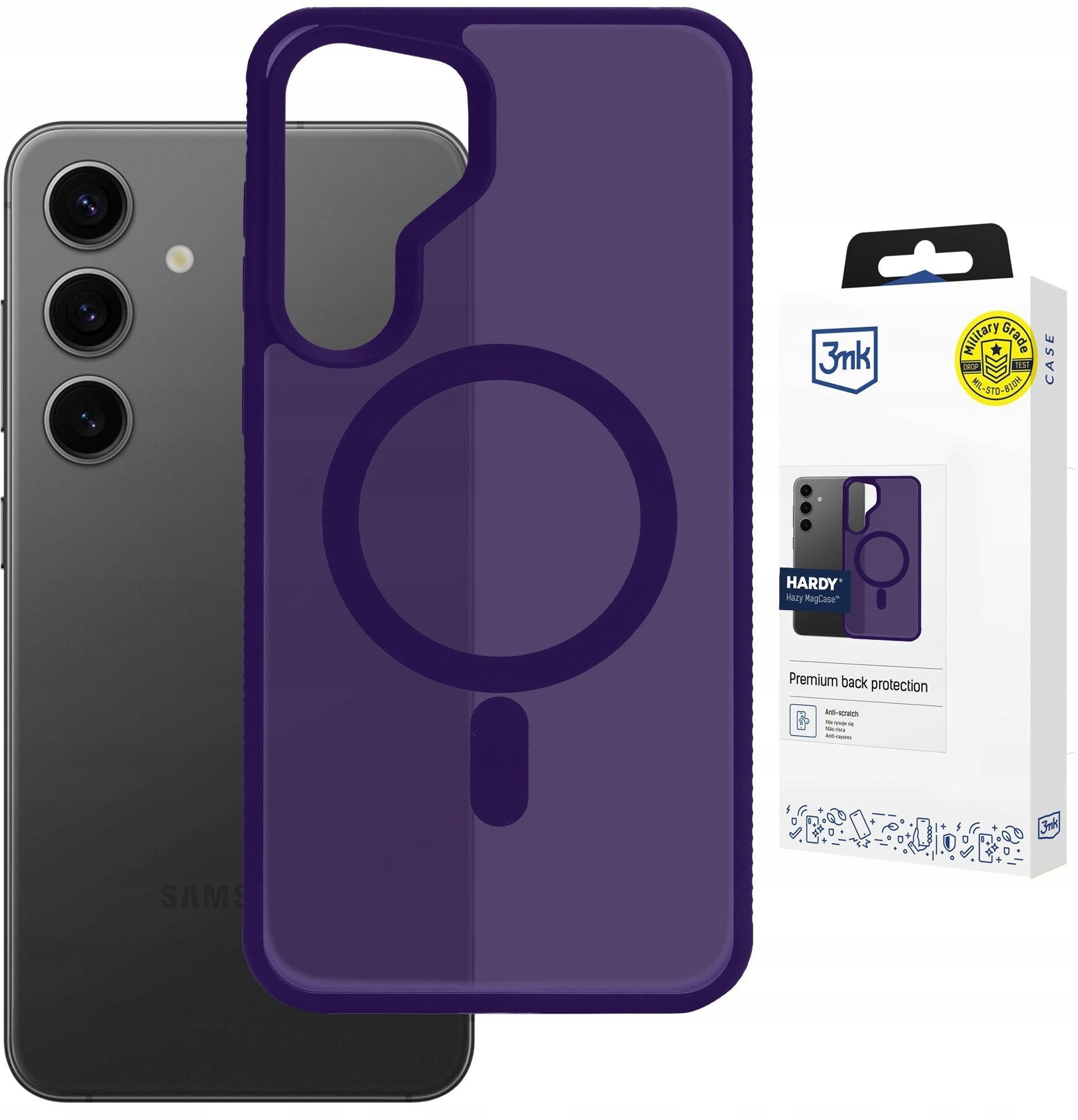 3MK Samsung Galaxy S25 - 3mk Hardy Hazy MagCase Purple