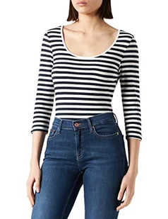 Vero Moda Bluzka damska, Granatowa marynarka/paski: śnieżnobiała, XS - Bluzki damskie - miniaturka - grafika 1