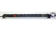 Listwy zasilające - Listwa przepięciowa 2x USB 6x gniazdo sieciowe 16A 3m - miniaturka - grafika 1