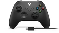 Kontrolery do Xbox - Microsoft Xbox Series X kontroler bezprzewodowy + USB-C carbon black (Xbox SX/Xbox One/PC) - miniaturka - grafika 1