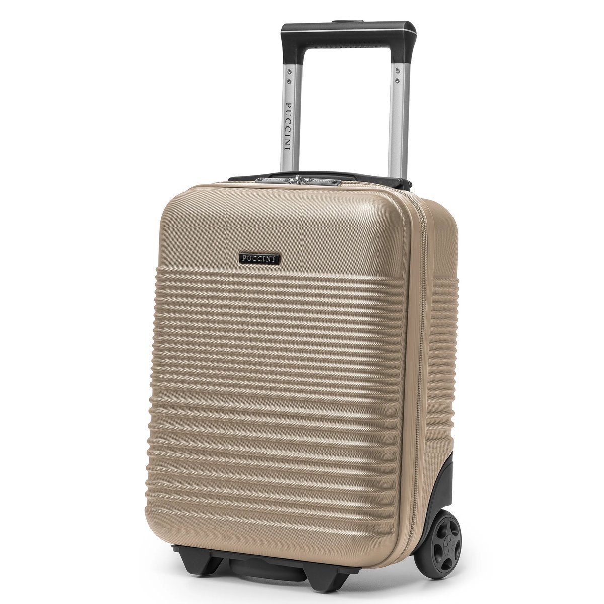 PUCCINI Walizka Kabinowa Mała Ryanair Wizzair Na Kółkach Szampańska ABS028D-6C
