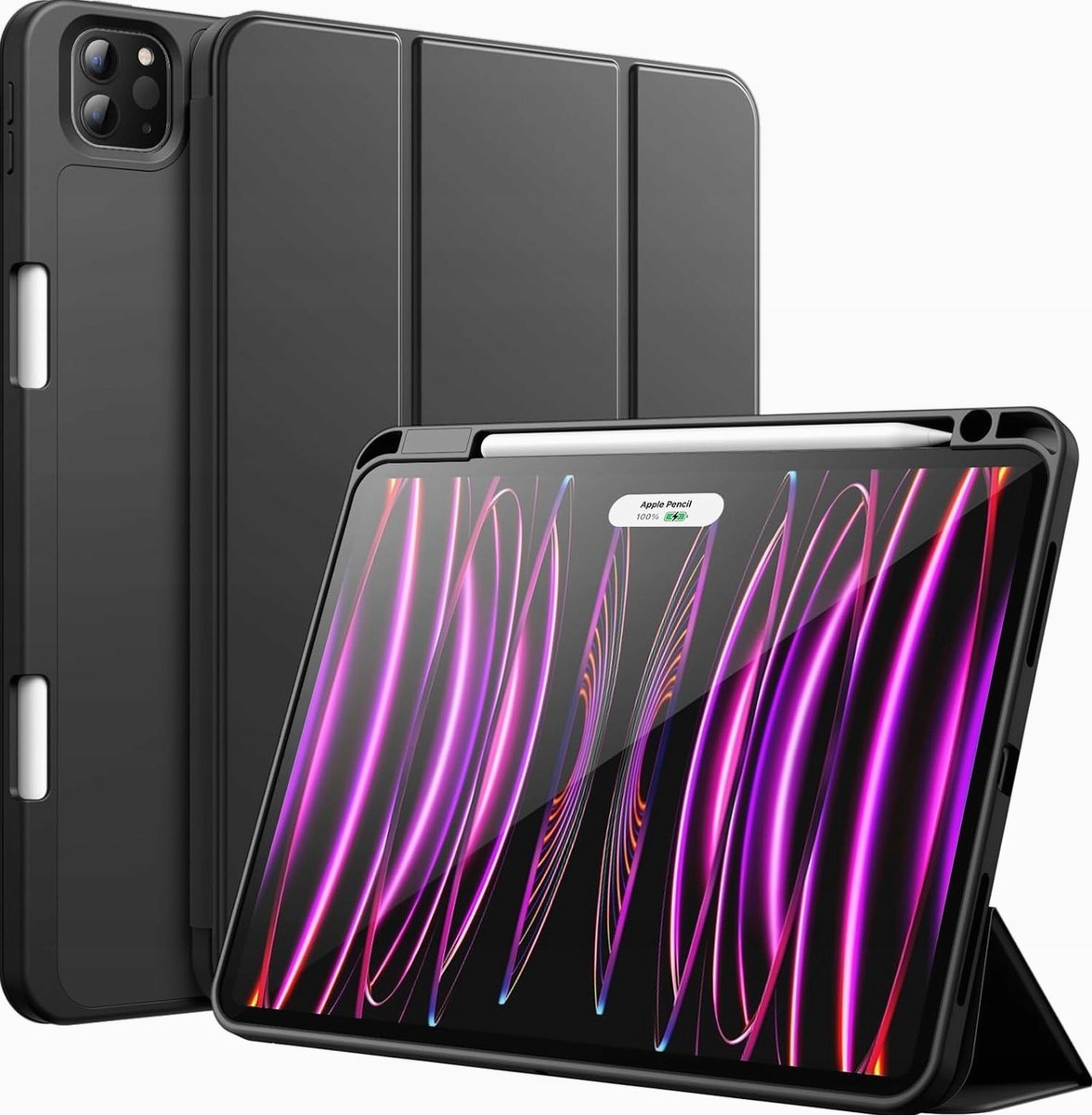 JETech Etui dla iPad Pro 11 Cala (Model 2022/2021/2020) z uchwytem na długopis, Wspierać Pencil 2.Generacji Ładowania, Szczupły Pokrowiec na Tablet ..