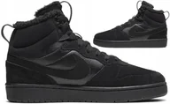 Sneakersy damskie - Buty sneakersy wysokie ocieplane NIKE Court Borough MID CQ4023-001 R. 37,5 - miniaturka - grafika 1