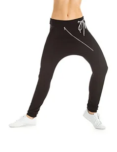 WINSHAPE Winshape Damskie spodnie treningowe czas wolny Dance Zipper, czarne, XS, WH4 WH4-SCHWARZ-XS_schwarz_XS - Spodnie damskie - miniaturka - grafika 1