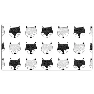 Podkładka mata ochrona biurka Wzór w liski 120x60cm, Dywanomat - Podkładki na biurko - miniaturka - grafika 1