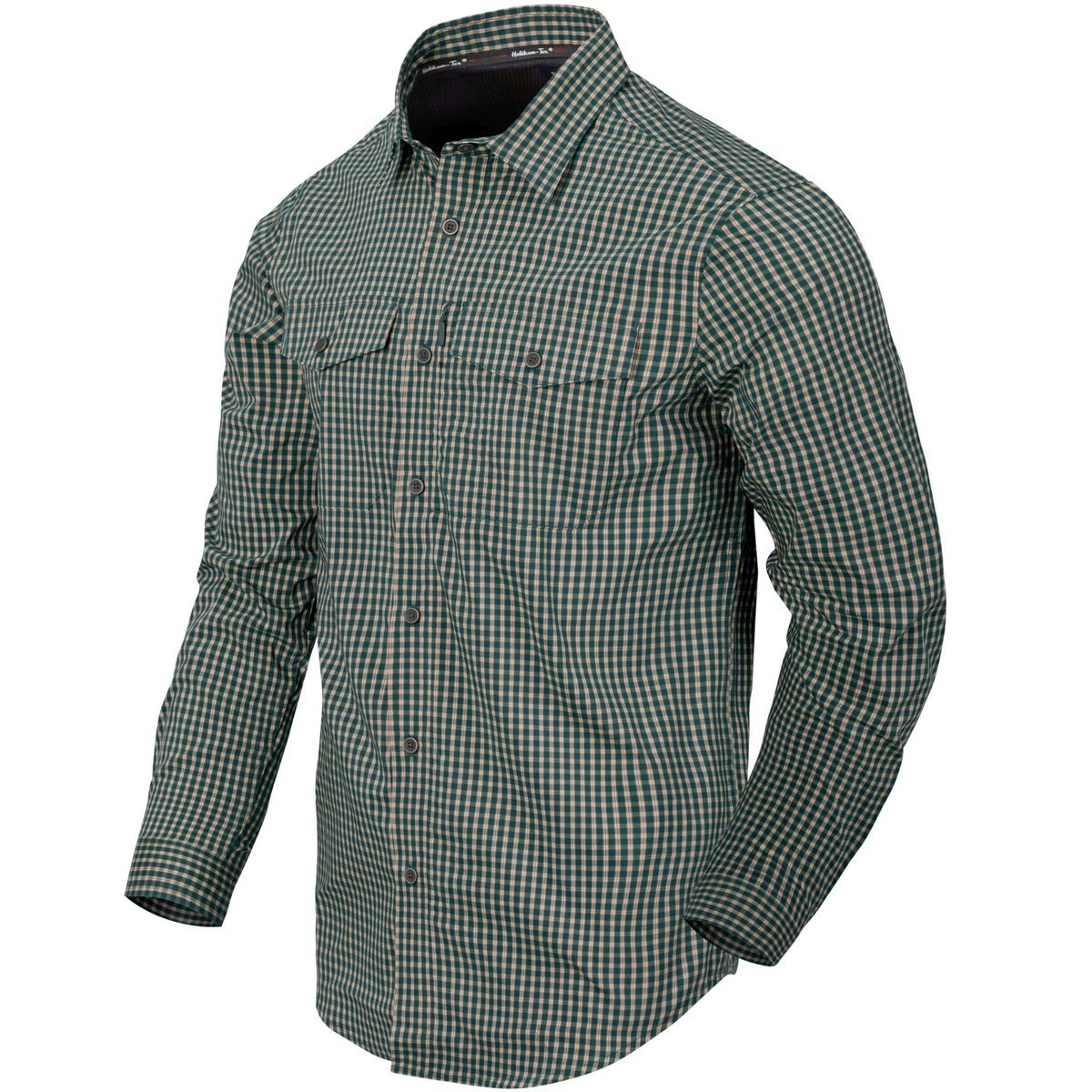Koszula helikon covert concealed carry shirt ls - savage green checkered