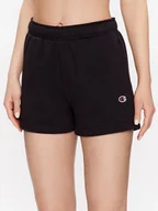 Spodenki damskie - Champion Szorty sportowe 116053 Czarny Regular Fit - miniaturka - grafika 1