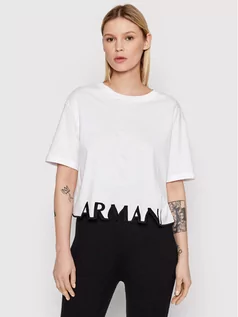 Koszulki i topy damskie - Giorgio Armani Exchange T-Shirt 3LYTKR YJ8QZ 1000 Biały Relaxed Fit - grafika 1
