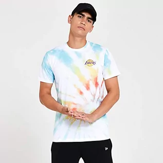 Koszulki męskie - New Era Nba Tye Dye Tee Loslak Xpt t-shirt męski z krótkim rękawem wielokolorowa wielokolorowa S 12369755 - grafika 1