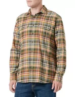 Koszule męskie - bugatti Męska koszula rekreacyjna, rękaw 1:1, szary-250, M - miniaturka - grafika 1