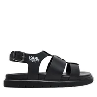 Buty dla dziewczynek - Sandały Karl Lagerfeld Kids Z30372 M Czarny - miniaturka - grafika 1